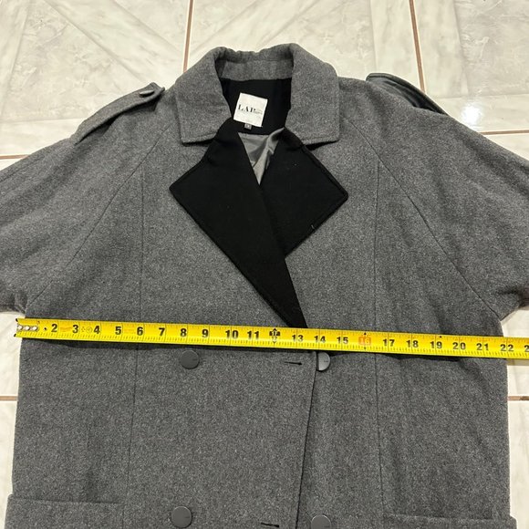 LAP LA Oversized Military Double Breasted Coat Women Size Small or Medium Jacket - Picture 3 of 14